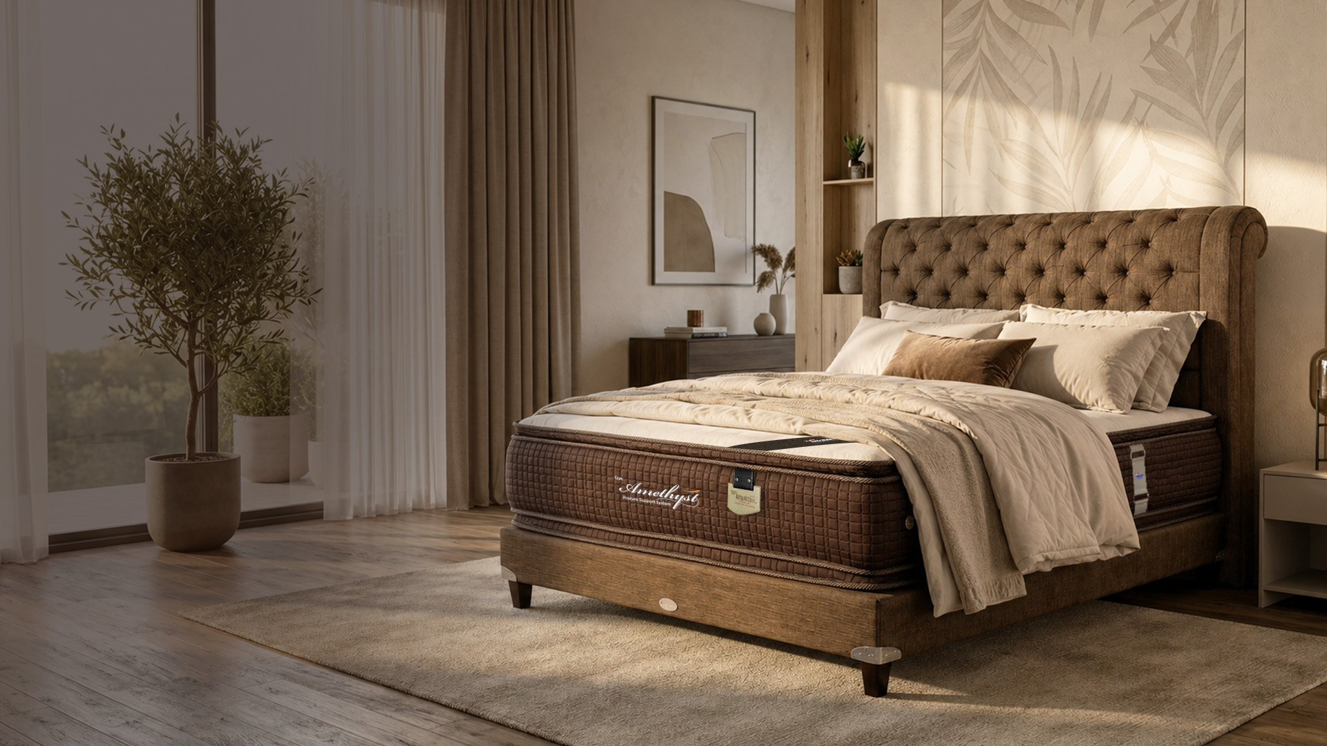 Kamar tidur nyaman dengan kasur American Pillo
